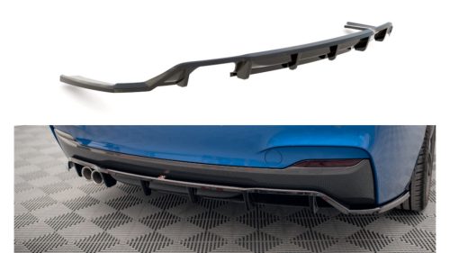 Splitter BMW 2 F22 M-Pack Rear Central with Diffuser Gloss Black