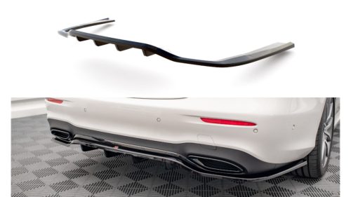 Splitter Mercedes-Benz E W213 Facelift Rear Central with Diffuser Gloss Black