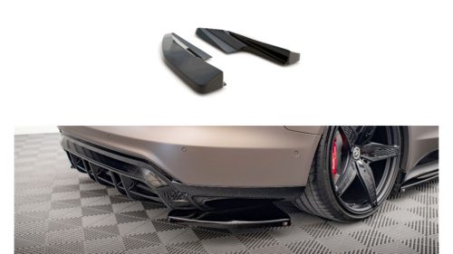 Splitter Audi e-Tron GT Rear Side v.1 Gloss Black