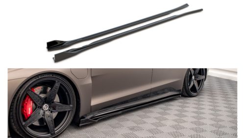 Diffuser Audi e-Tron GT Side Skirts v.2 Gloss Black