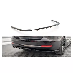 Splitter BMW 3 F34 Rear Central with Diffuser Gloss Black