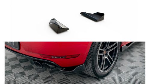 Splitter Porsche Macan I Facelift Rear Side Gloss Black