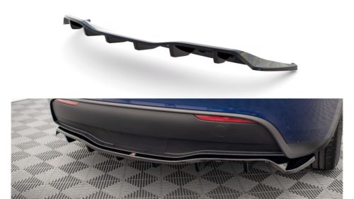 Splitter Tesla Model Y Rear Central with Diffuser Gloss Black