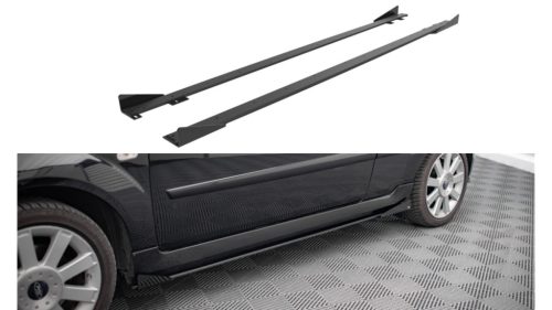 Diffuser Ford Fiesta VI ST Side Skirts Street Pro Black + Gloss Flaps