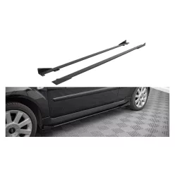   Diffuser Ford Fiesta VI ST Side Skirts Street Pro Black-Red + Gloss Flaps