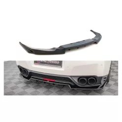   Splitter Nissan GTR R35 Facelift Rear Central with Diffuser Gloss Black