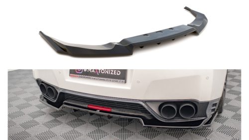 Splitter Nissan GTR R35 Facelift Rear Central with Diffuser Gloss Black