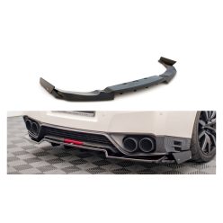   Splitter Nissan GTR R35 Facelift Rear Central + flaps Gloss Black