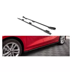   Diffuser Audi A3 8Y Side Skirts Street Pro Black + Gloss Flaps