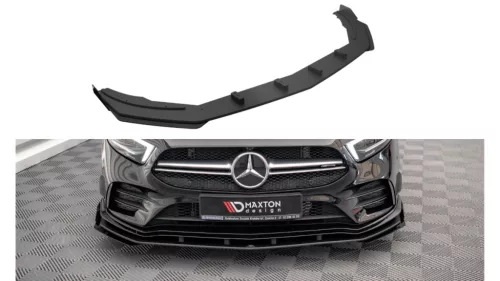 Splitter Mercedes-Benz A35 AMG Aero Pack W177 Front Pro + flaps Black-Red