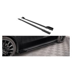   Diffuser Mercedes-Benz A35 AMG Aero Pack W177 Side Skirts Street Pro Black + Gloss Flaps