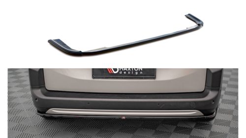 Splitter Citroen Berlingo III Rear Central Gloss Black