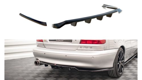 Splitter Volvo C70 I Rear Central with Diffuser Gloss Black