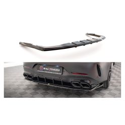   Splitter Mercedes-Benz GT 63S 4-Door Aero Rear Central with Diffuser Gloss Black
