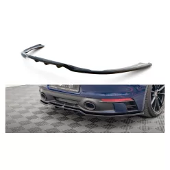   Splitter Porsche 911 Carrera Aero Carrera GTS 992 Rear Central with Diffuser v.1 Gloss Black