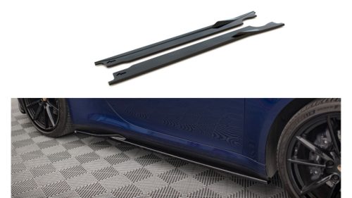 Diffuser Porsche 911 Carrera Aero Carrera GTS 992 Side Skirts v.1 Gloss Black