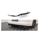 Splitter Porsche Panamera Turbo 970 Rear Central with Diffuser Gloss Black