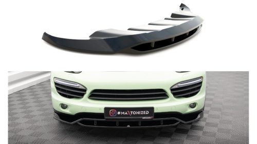 Splitter Porsche Cayenne II Front Gloss Black