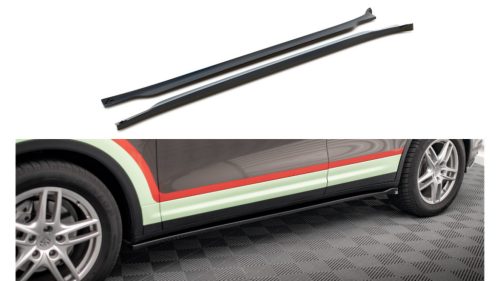 Diffuser Porsche Cayenne II Side Skirts Gloss Black