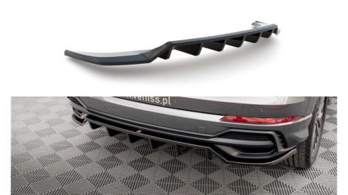 Splitter Audi Q3 F3 S-Line Rear Central with Diffuser Gloss Black