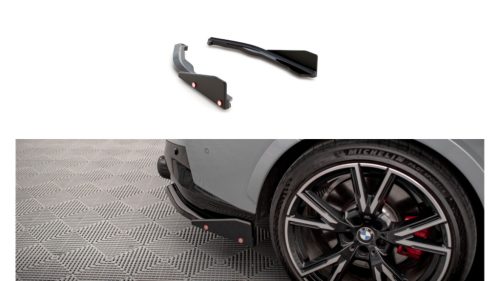 Splitter BMW 2 G42 M-Pack Rear Side v.2 + Flaps Gloss Black