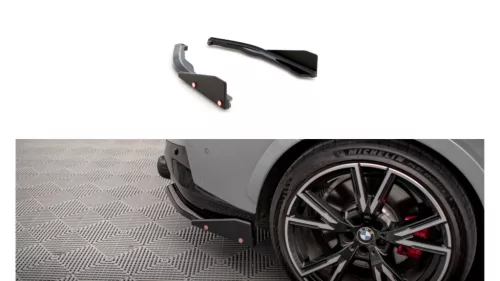 Splitter BMW 2 G42 M-Pack Rear Side v.2 + Flaps Carbon Look