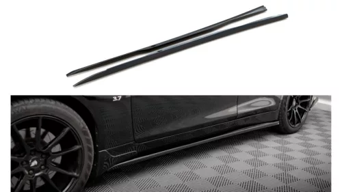 Diffuser Infiniti Q50 S I Side Skirts v.1 Gloss Black
