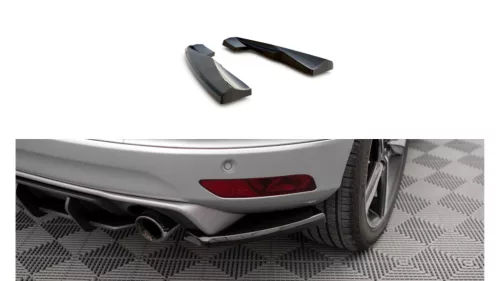 Splitter Volvo XC60 R-Design I Facelift Rear Side Gloss Black
