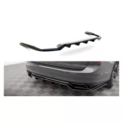   Splitter Volvo V90 S90 R-Design II Rear Central with Diffuser Gloss Black