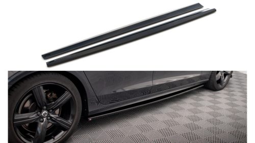 Diffuser Volvo V90 S90 R-Design II Side Skirts Gloss Black