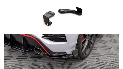 Splitter Hyundai Kona N Mk1 Rear Side Flaps Gloss Black v.1