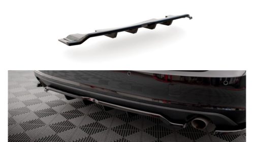 Splitter Volvo V90 II Rear Central with Diffuser v.2 Gloss Black