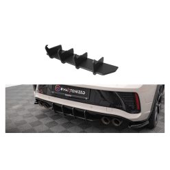   Diffuser Volkswagen T-Roc Facelift R Rear Street Pro Black-Red