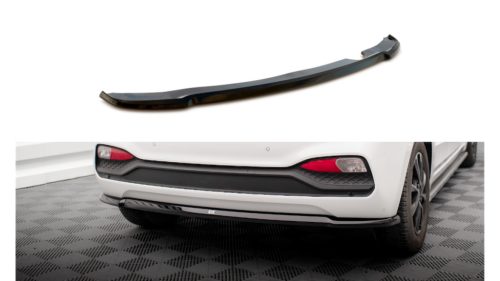 Splitter Hyundai I20 II Facelift Rear Central Gloss Black
