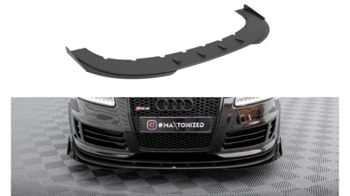 Splitter Audi RS6 C6 Front Pro + flaps Black