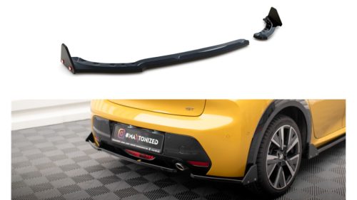 Splitter Peugeot 208 GT II Rear Side v.1 + Flaps Gloss Black