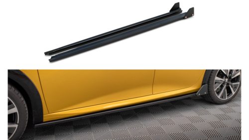 Diffuser Peugeot 208 GT II Side Skirts + Flaps Gloss Black