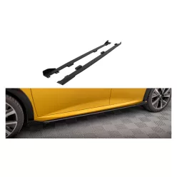   Diffuser Peugeot 208 GT II Side Skirts Street Pro Black-Red + Gloss Flaps