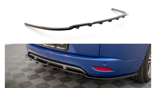 Splitter Renault Megane GT Line Grandtour III Facelift Rear Central with Diffuser Gloss Black