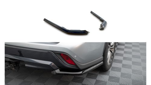 Splitter Toyota Highlander IV Rear Side Gloss Black