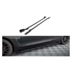   Diffuser BMW 4 F36 Side Skirts Street Pro Black + Gloss Flaps