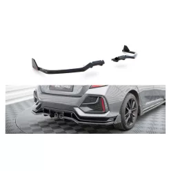   Splitter Honda Civic X Facelift Sport Rear Central with Diffuser + Flaps