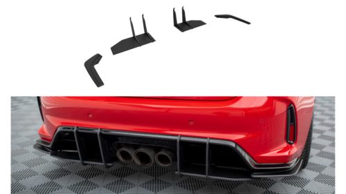 Splitter Honda Civic XI Type-R Rear Side Street Pro Black-Red
