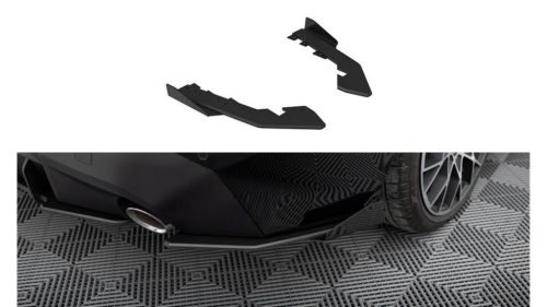 Splitter BMW 2 G42 Rear Side Street Pro Black-Red + Gloss Flaps