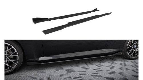 Diffuser BMW 2 G42 Side Skirts Street Pro Black + Gloss Flaps