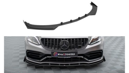 Splitter Mercedes-Benz C W205 C63 Facelift Front Pro + flaps Black
