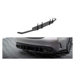   Diffuser Mercedes-Benz C W205 C63 Facelift Rear Street Pro Black