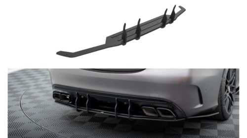 Diffuser Mercedes-Benz C W205 C63 Facelift Rear Street Pro Black-Red