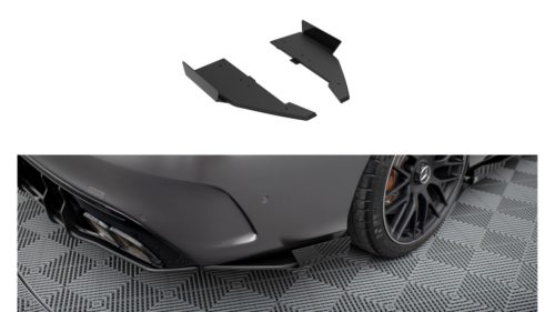 Splitter Mercedes-Benz C W205 C63 Facelift Rear Side Street Pro Black + Gloss Flaps