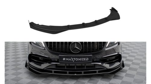 Splitter Mercedes-Benz A W176 Facelift Front Pro + flaps Black-Red